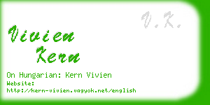 vivien kern business card